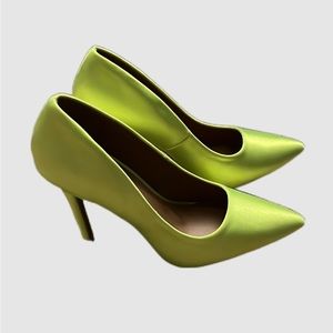 Pointed Toe Neon Stiletto Pumps